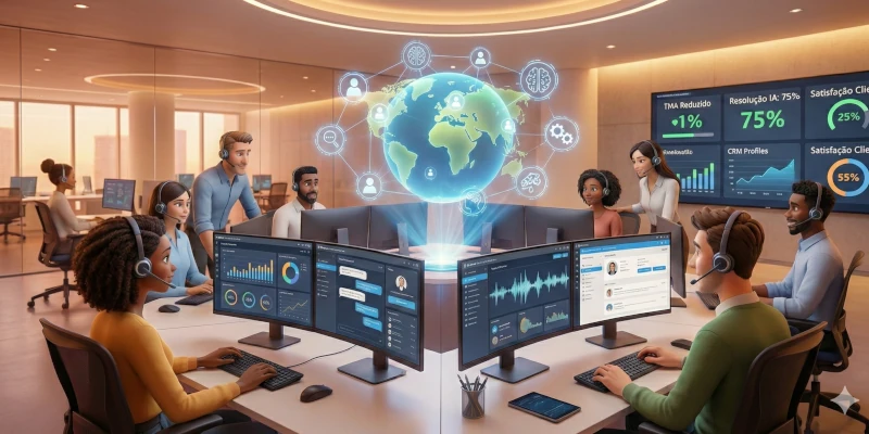 Central de atendimento inteligente com tecnologia e automação